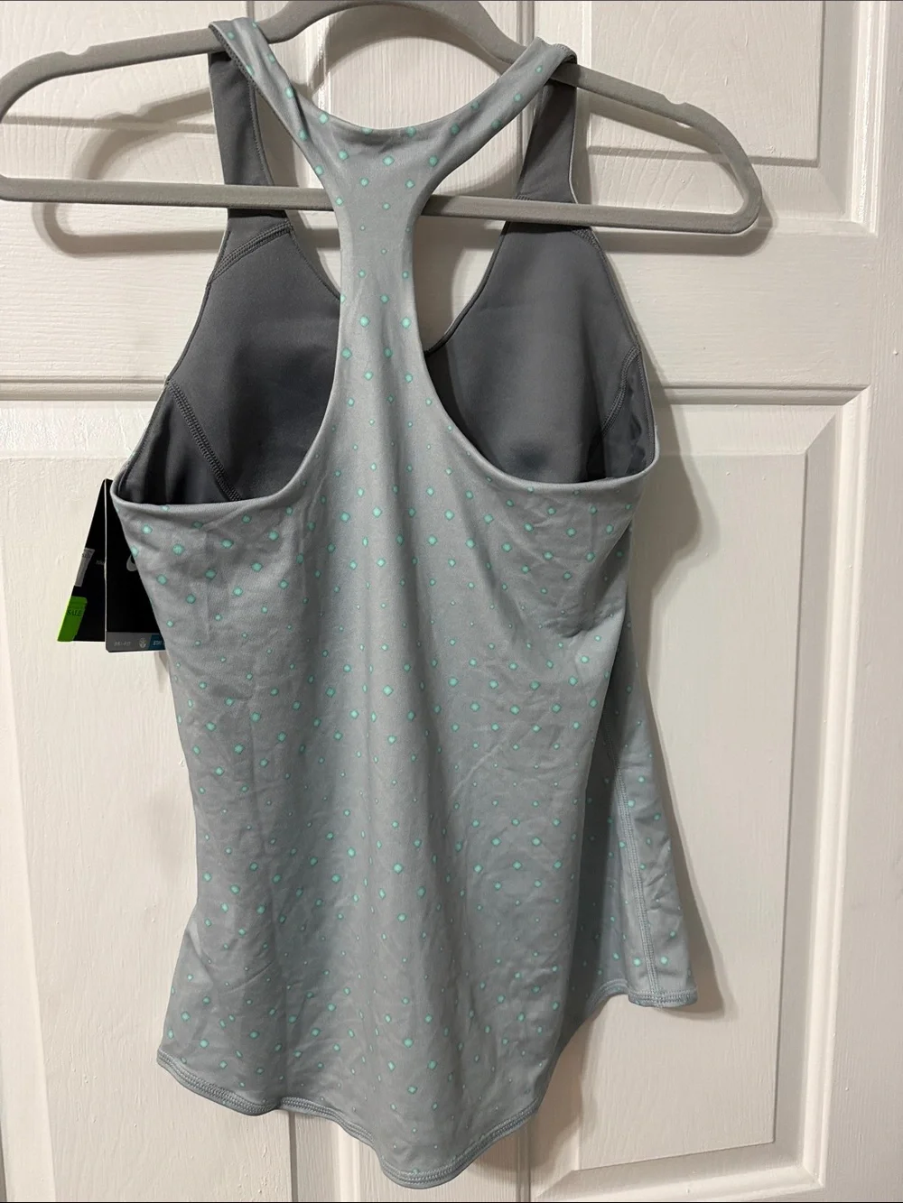 Nike Gray Tank with Mint Dot Print